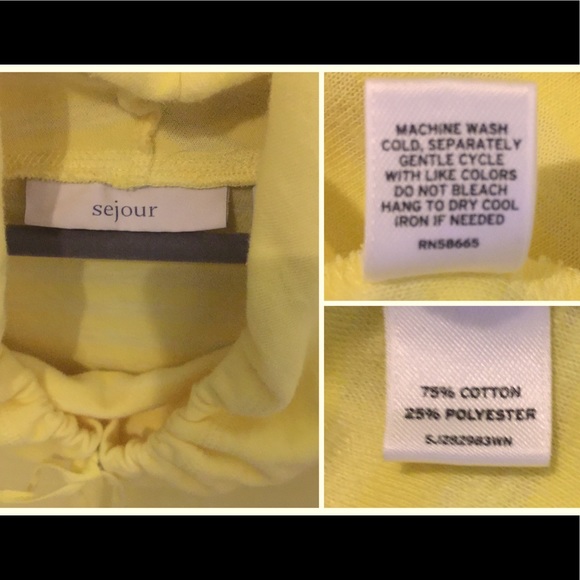 SEJOUR Cowl drawstring neckline top. - Picture 7 of 8